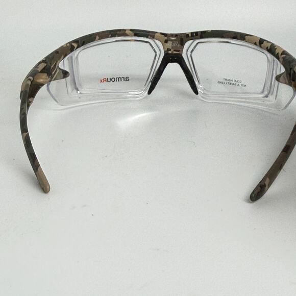 ArmouRx ARX Z87-2+ Brown Clear Rectangular Full Rim Eyeglasses 55-21 H19590 - Picture 4 of 7